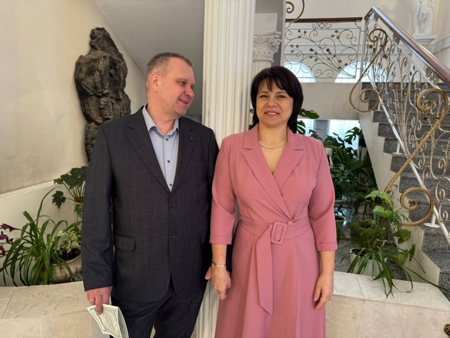  23.01.2026 г. Могилев, ЗАГС. Свадебная пара недели: Лариса и Сергей Владеевы. 