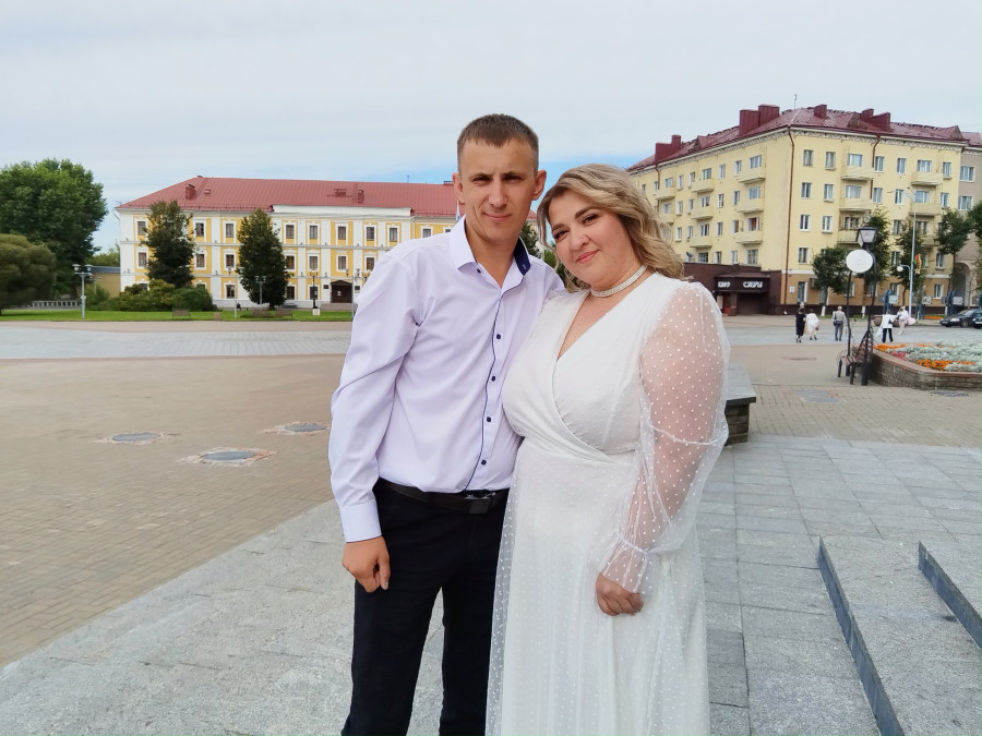 22.08.2025 г. Могилев, ЗАГС. Молодожены недели: Екатерина и Тимур Шамотковы.