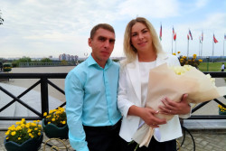 «Я думала, что он валентинку подписал, а оказалось – предложение». Свадебная пара недели в Могилеве