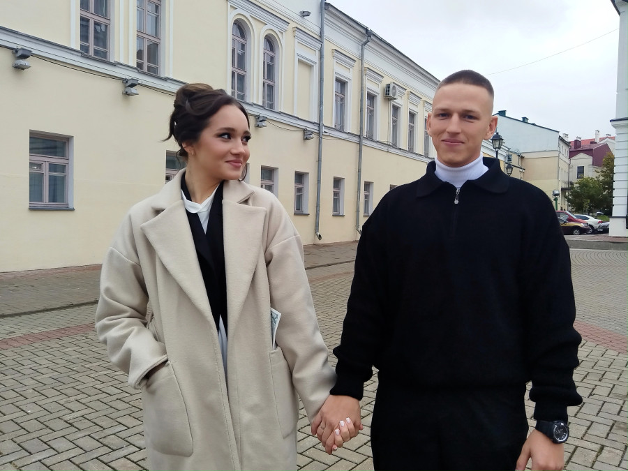 «Нам нравится все решать вдвоем». Свадебная пара недели