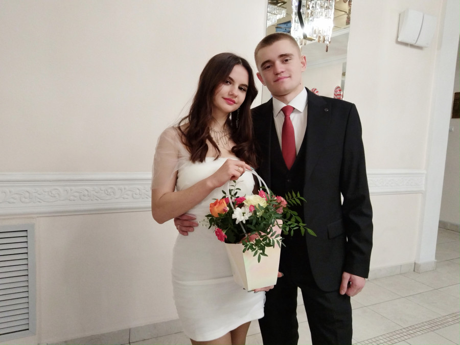 12.12.2025 г. Могилев, ЗАГС. Свадебная пара недели: Дарья и Роман Бондаревы.