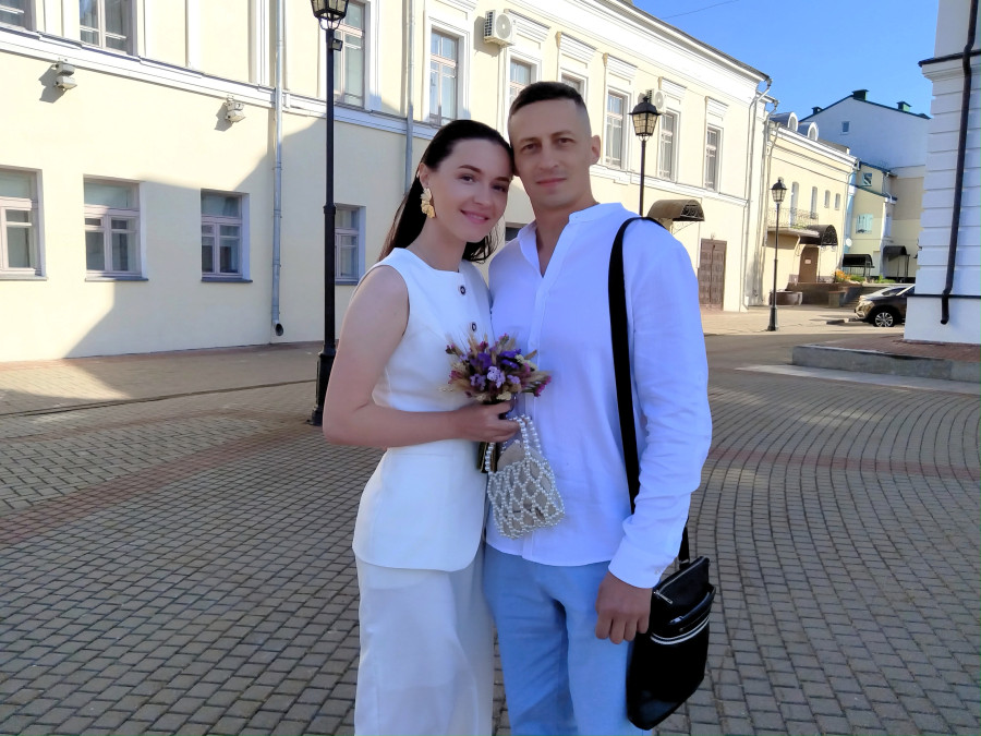29.08.2025 г. Могилев. ЗАГС. Молодожены недели: Ксения Кубалдина и Сергей Шевцов.