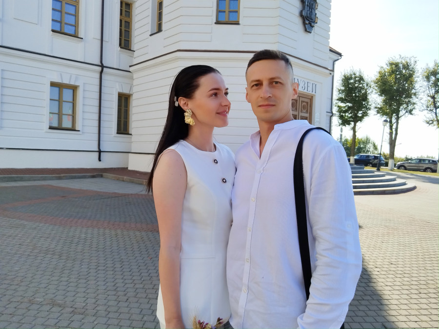 29.08.2025 г. Могилев. ЗАГС. Молодожены недели: Ксения Кубалдина и Сергей Шевцов.