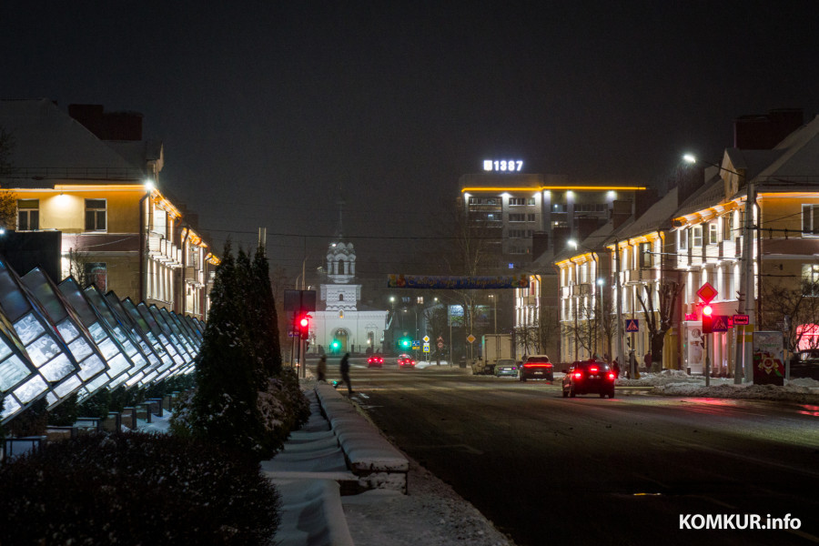 2 января 2026 года. Бобруйск в январских сумерках.