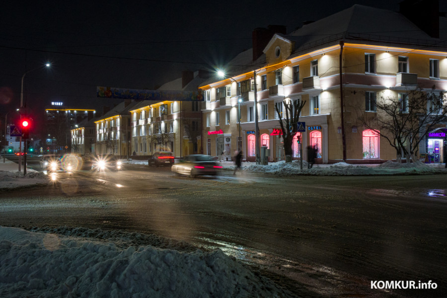 2 января 2026 года. Бобруйск в январских сумерках.