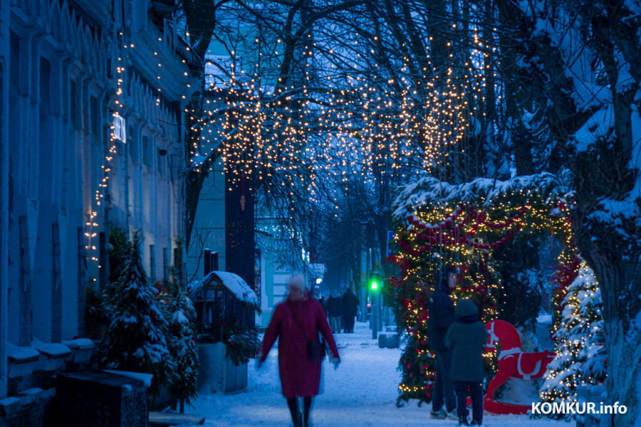 2 января 2026 года. Бобруйск в январских сумерках.