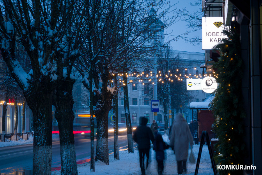 2 января 2026 года. Бобруйск в январских сумерках.