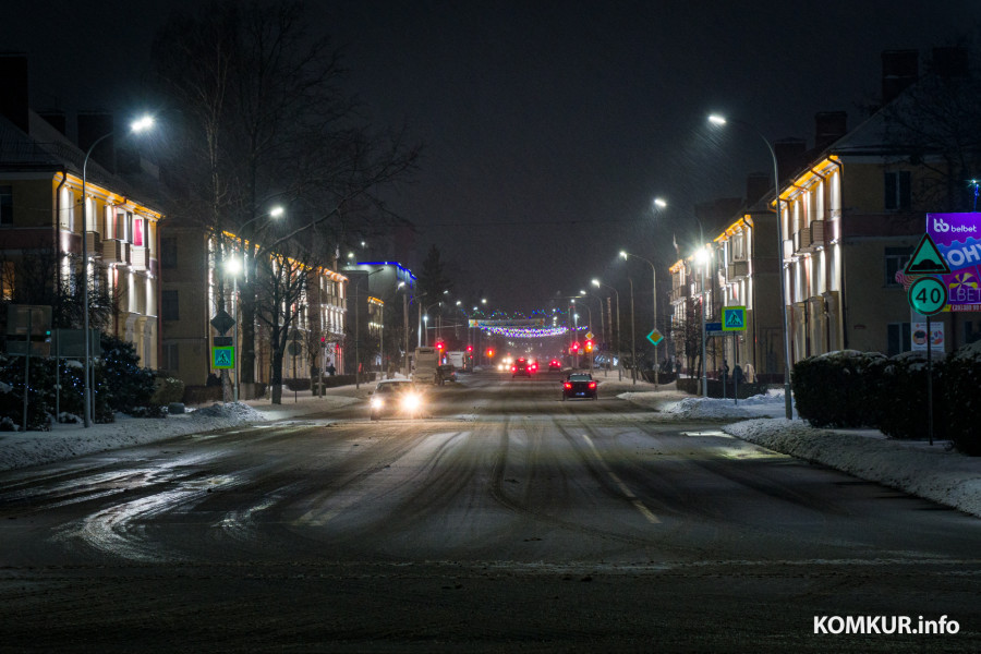 2 января 2026 года. Бобруйск в январских сумерках.