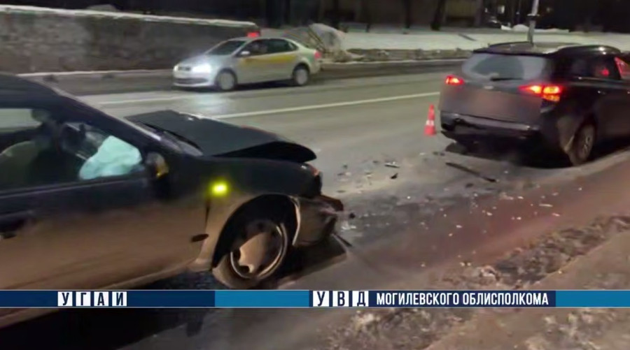 25 февраля 2026 года. Тройное ДТП на проспекте Мира в Могилеве.