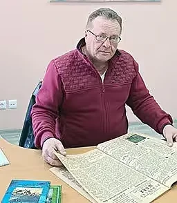 Александр Коготько в Бобруйском архиве.