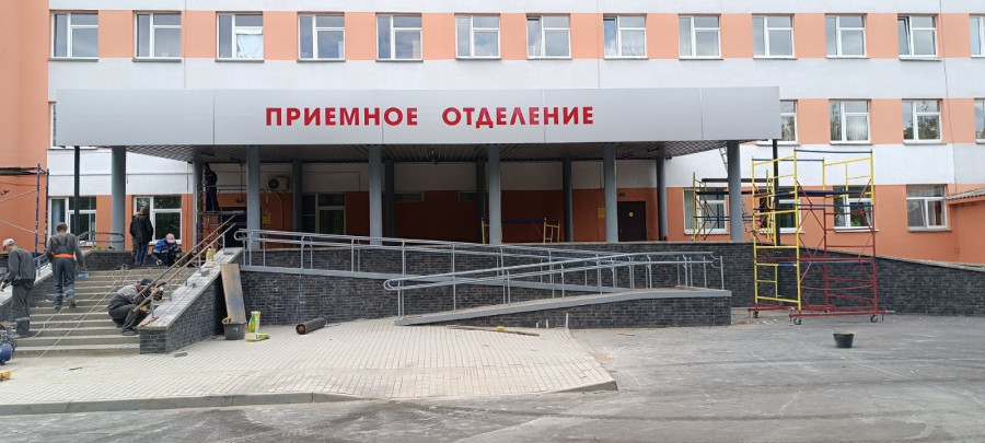 Бобруйская центральная больница. Работы ведет ЧУП 