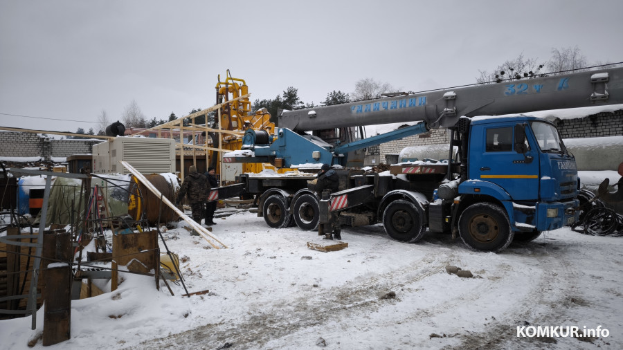 07.02.2026. Минская улица, Первомайский район, Бобруйск. Реконструкция коллектора дождевой канализации по улице Орджоникидзе
