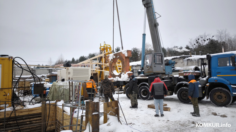 07.02.2026. Минская улица, Первомайский район, Бобруйск. Реконструкция коллектора дождевой канализации по улице Орджоникидзе