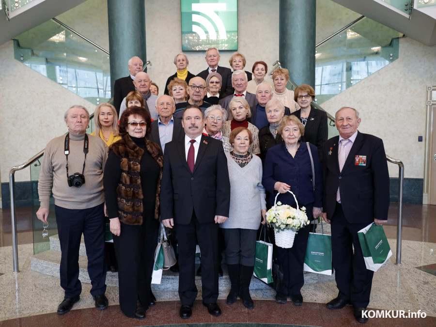 Как встречали бобруйских ветеранов в головном офисе Беларусбанка