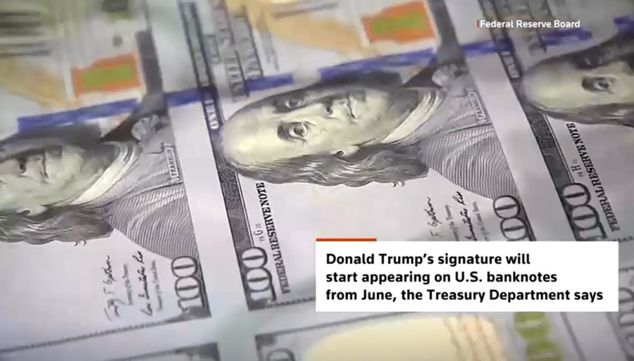 На долларах США будет стоять подпись Дональда Трампа. Новые купюры появятся в обороте уже нынешним летом