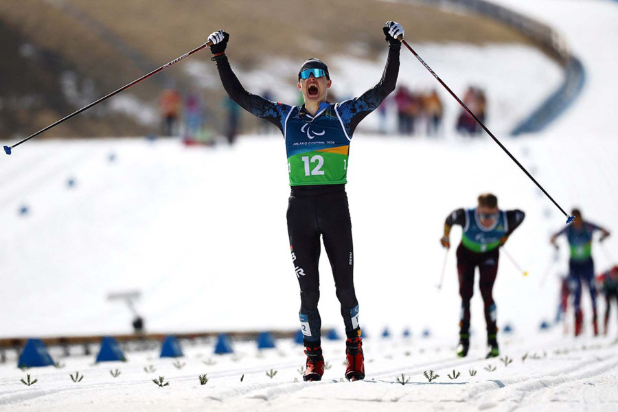 Лыжник Роман Свириденко завоевал вторую медаль на Паралимпийских играх в Италии