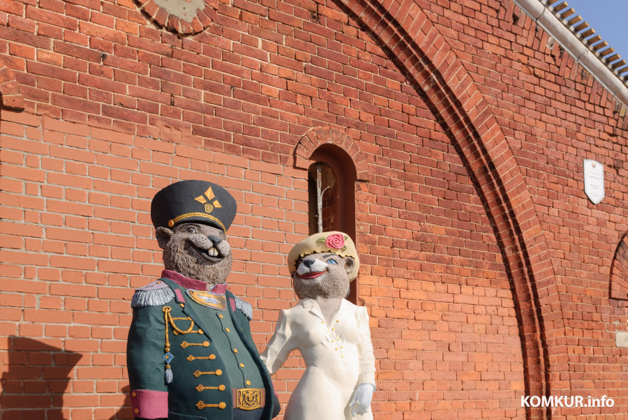 09.03.2026. улица Карла Оппермана, Бобруйск, Новый арт-объект появился в Бобруйской крепости вблизи бывшего порохового склада