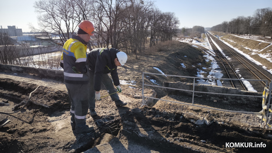 14.03.2026. Бобруйск. Ремонт путепровода по улице Карла Маркса