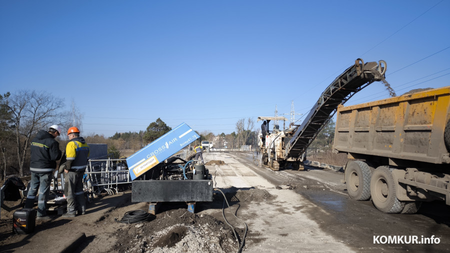 14.03.2026. Бобруйск. Ремонт путепровода по улице Карла Маркса