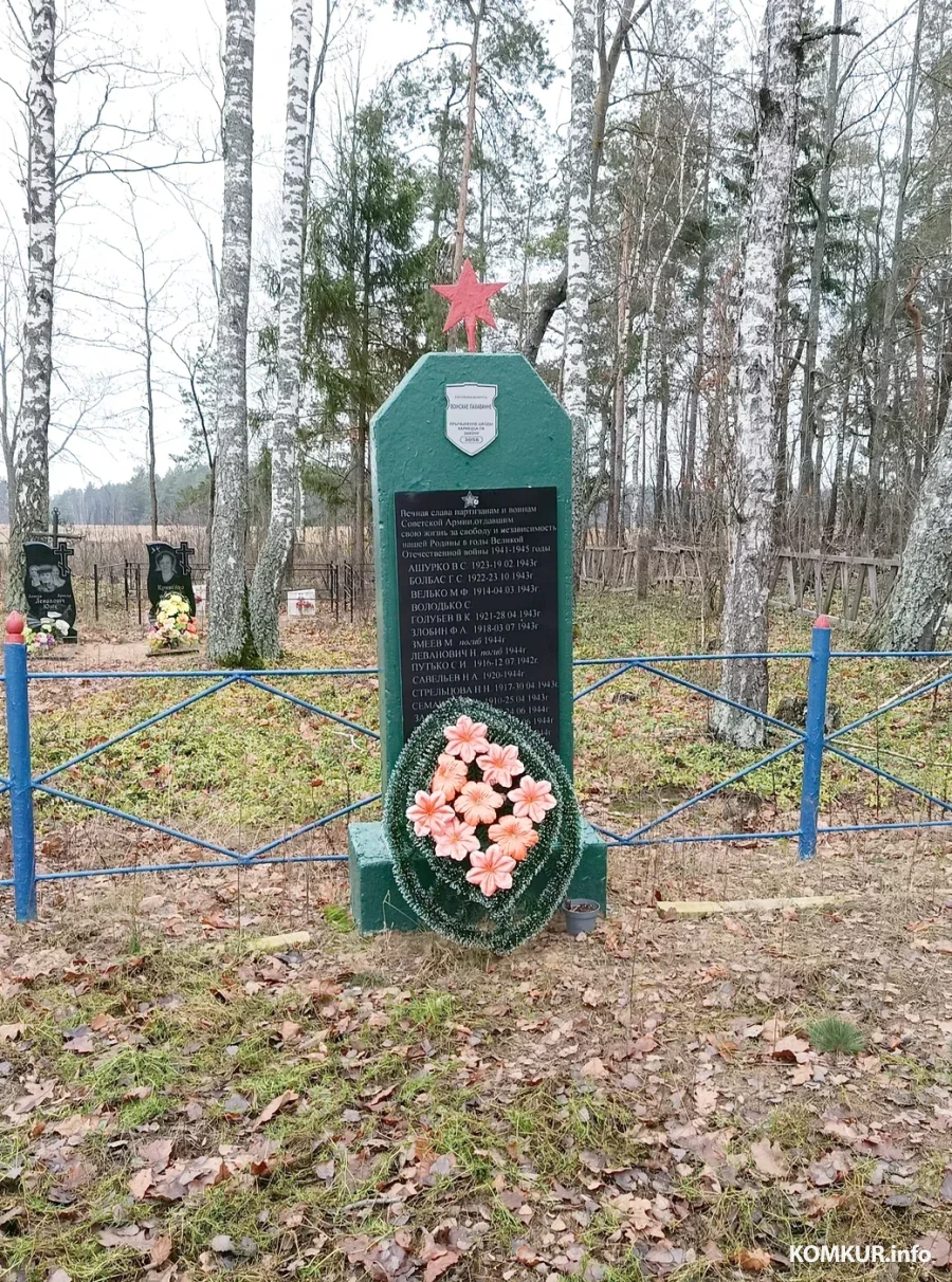 Снежань 2025 г. Брацкая магіла на могілках каля Уюнішч - пахаванне партызан. 