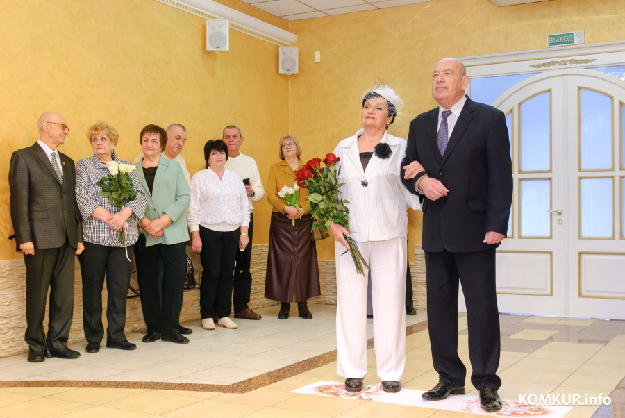 06.03.2026. Отдел ЗАГС Бобруйского горисполкома. Свадебная пара. Галина Николаевна и Борис Зиновьевич Соркины.