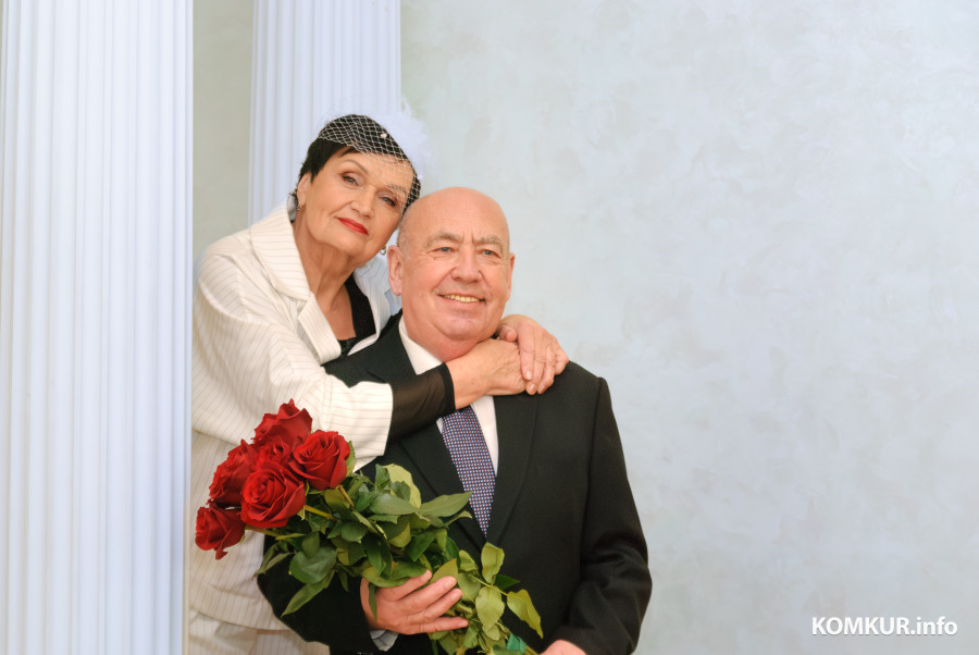 06.03.2026. Отдел ЗАГС Бобруйского горисполкома. Свадебная пара. Галина Николаевна и Борис Зиновьевич Соркины.