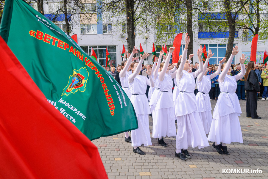 25.04.2026. 125, улица Урицкого, Бобруйск, Беларусь. Торжественное открытие памятного знака в память о жертвах и ликвидаторах аварии на ЧАЭС в преддверии 40-летия Чернобыльской трагедии