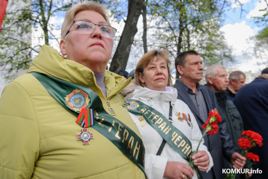25.04.2026. 125, улица Урицкого, Бобруйск, Беларусь. Торжественное открытие памятного знака в память о жертвах и ликвидаторах аварии на ЧАЭС в преддверии 40-летия Чернобыльской трагедии
