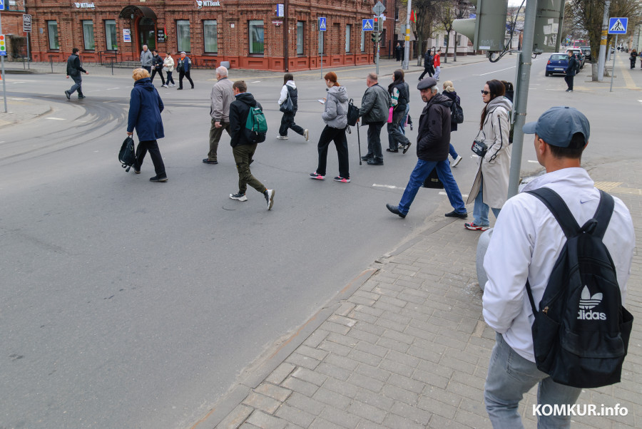 13.04.2026. Бобруйск. Новый режим работы светофоров на перекрестке Комсомольской и Советской