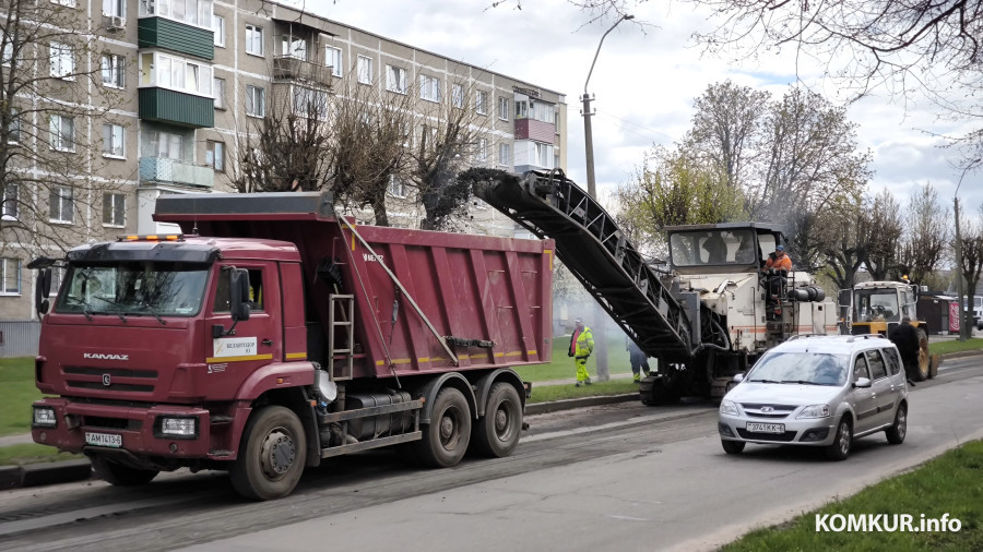 19.04.2026. Бобруйск. Текущий ремонт улиц Ленина и Спартаковская