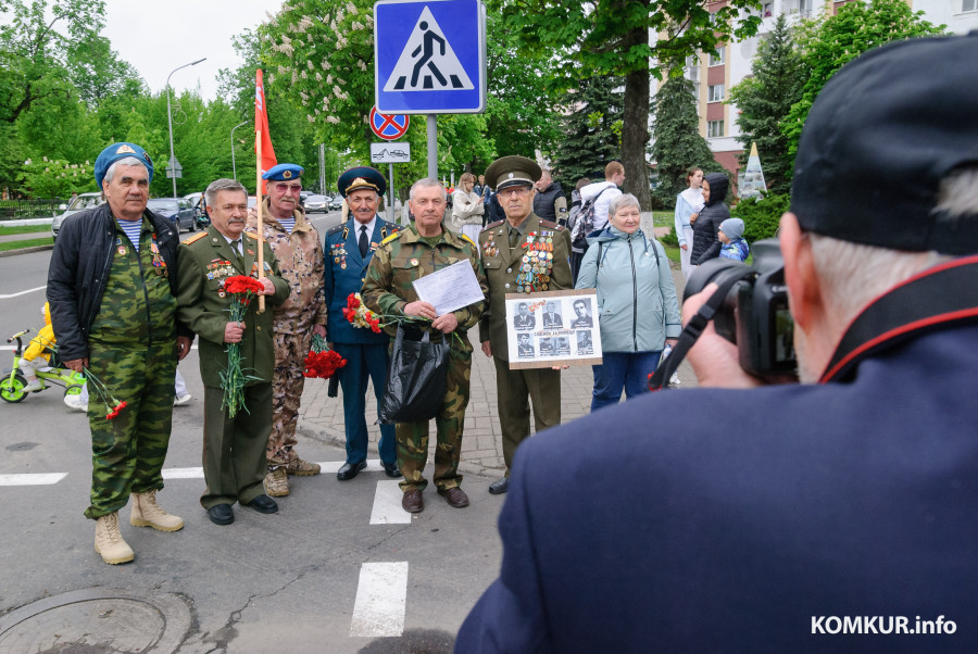 09.05.2026. Минская улица – Социалистическая улица – площадь Победы. Шествие праздничной колонны ветеранов Великой Отечественной войны, руководства города, представителей трудовых коллективов, молодежи и общественности Бобруйска в честь Дня Победы.