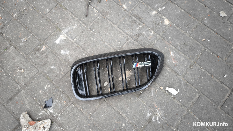 17.05.2026. Бобруйск. Улица Минская, последствия аварии BMW и VW Polo.