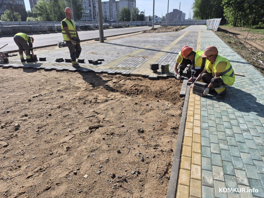 Май 2026, Бобруйск. Строительство нового участка улицы Ульяновской.