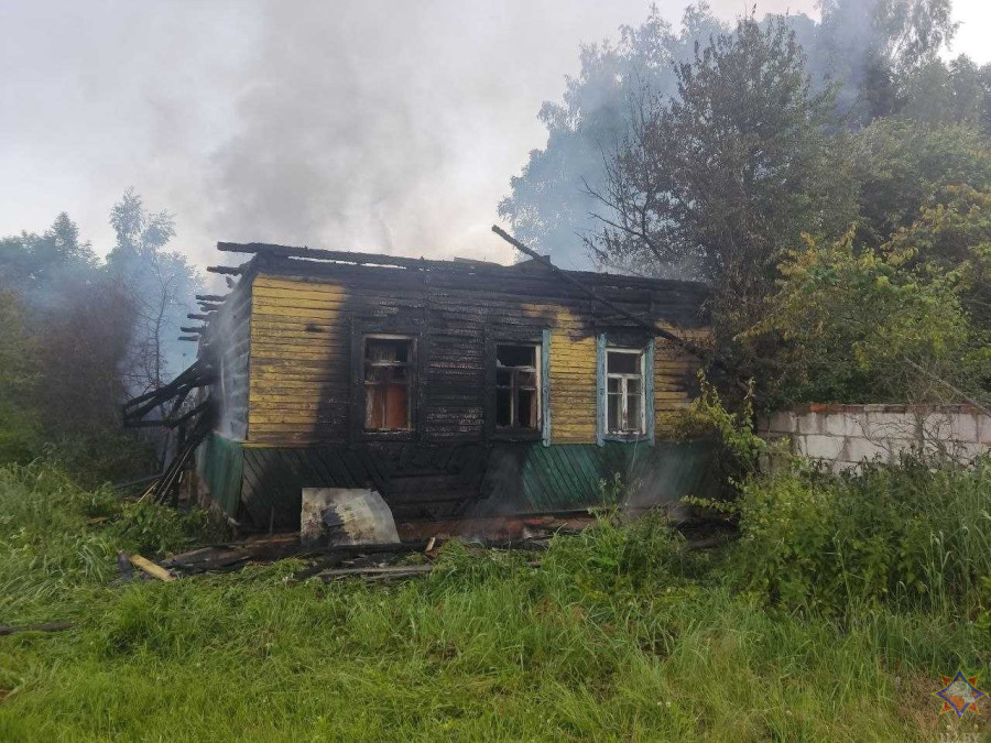 На пожаре в Шкловском районе погиб мужчина