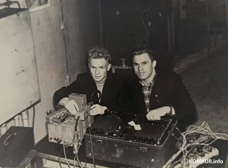 1960-е, Минский политехнический институт. Станислав Тишкевич с одногруппником Анисовичем