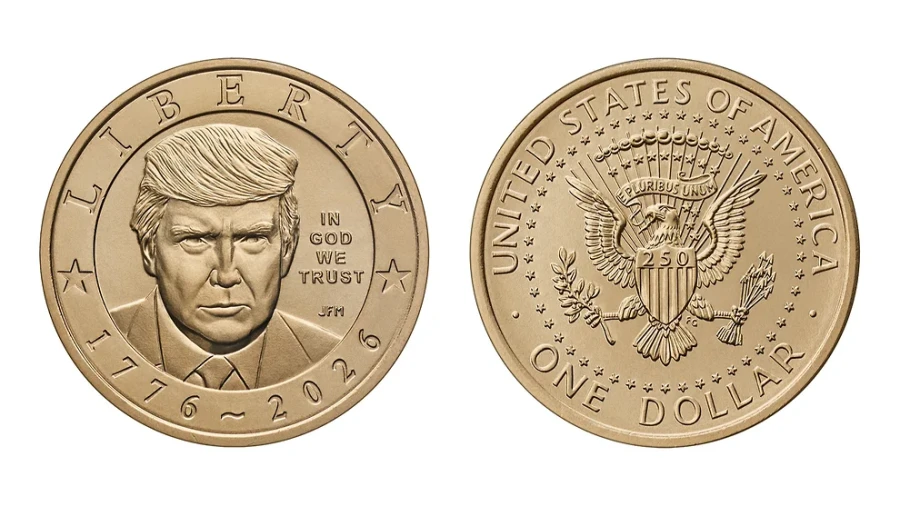 Долларовые монеты с изображением Трампа раскупили сразу после старта продаж в США
