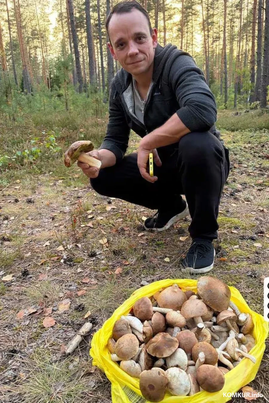 Бобруйчанин Николай Лазакович со своими трофеями. Дубовка, 16.09.2026 г.
