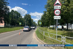В Бобруйске автомобиль на нерегулируемом пешеходном переходе сбил 10-летнюю велосипедистку