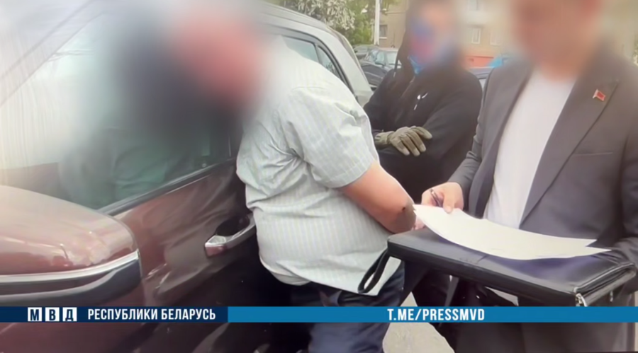 Скан с видео МВД Беларуси