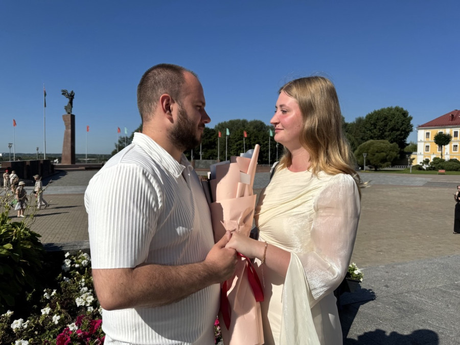 «Мне намного больше нравится Могилев, чем Петербург». Свадебная пара недели