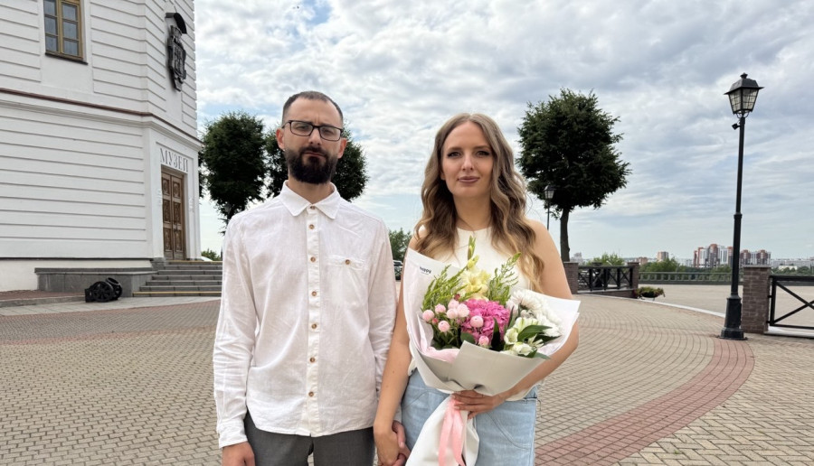 24.07.2026 г. Могилев. ЗАГС. Свадебная пара недели: Ольга и Дмитрий Тозик. 