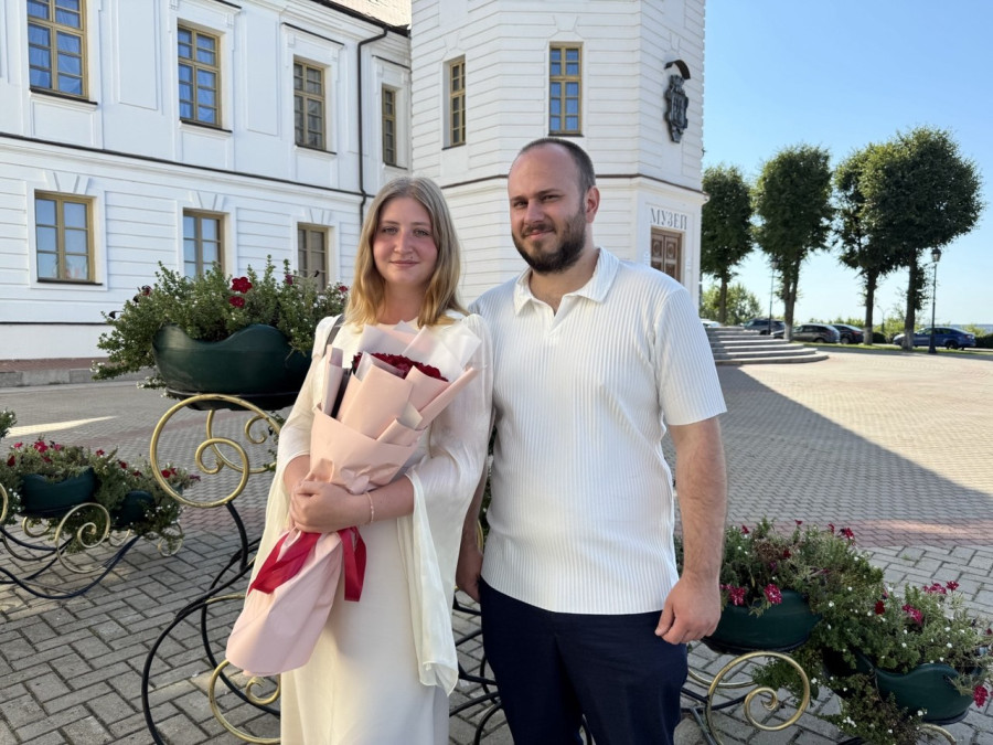 31.07.2026 г. Могилев. ЗАГС. Свадебная пара недели: Регина Антонова и Антон Черчук.