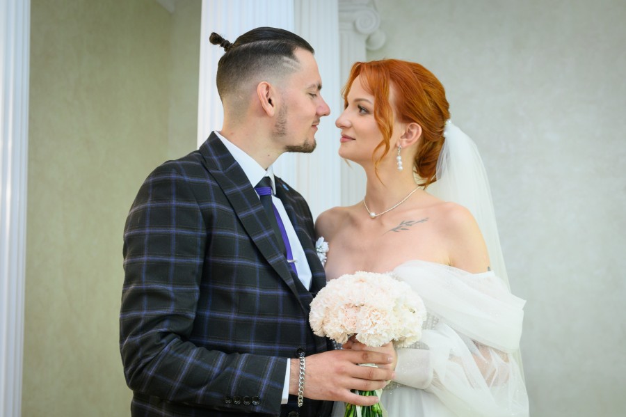 20.06.2025. Отдел ЗАГС Бобруйского горисполкома. Свадебная пара. Анастасия и Михаил