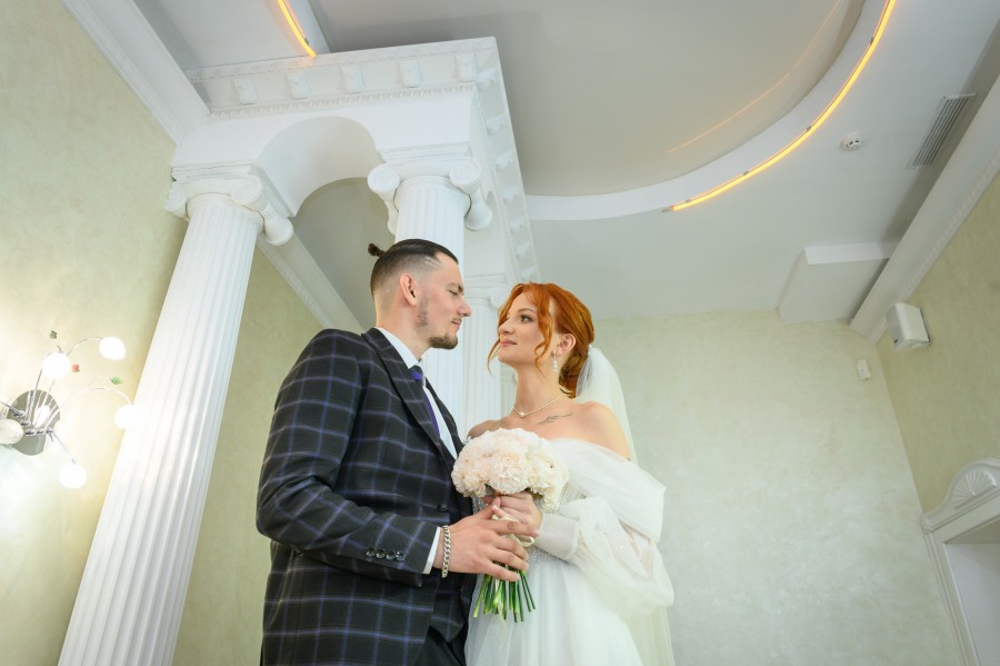 20.06.2025. Отдел ЗАГС Бобруйского горисполкома. Свадебная пара. Анастасия и Михаил