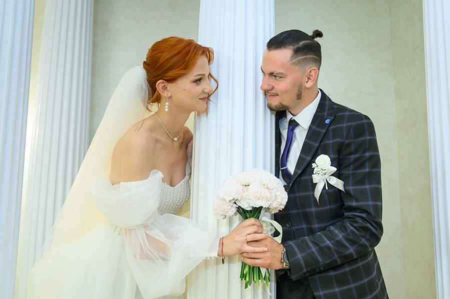 20.06.2025. Отдел ЗАГС Бобруйского горисполкома. Свадебная пара. Анастасия и Михаил