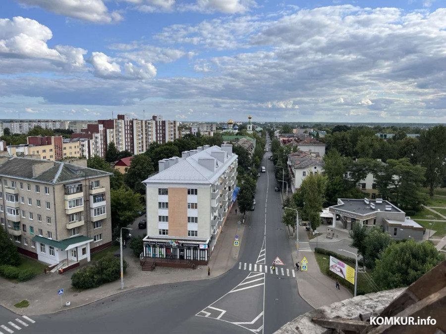 Вид на город с купола гостиницы «Бобруйск» (+видео ремонта)
